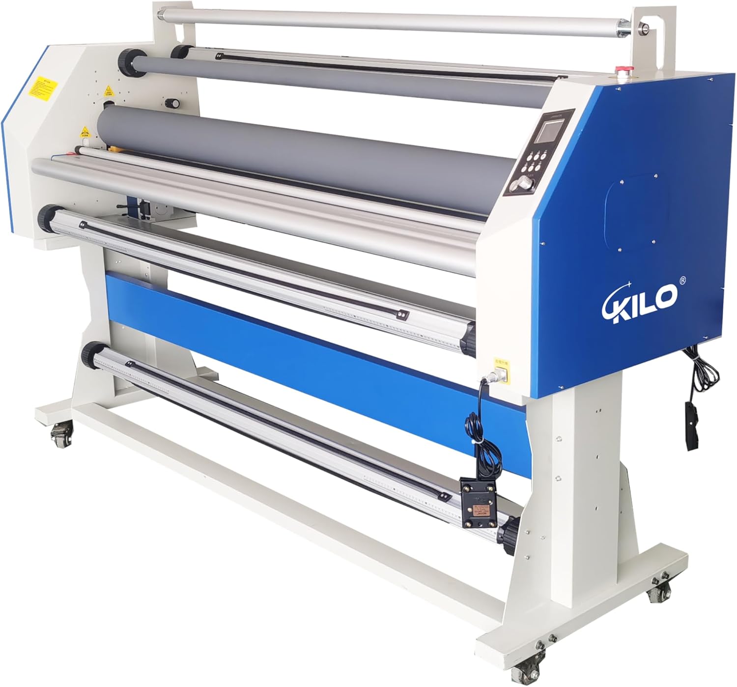 67" Full-Auto Wide Format Cold & Heat Assisted Laminator with Trimmer - 65" Max Width, 1.89" Thickness, 65 ft/min Speed, Digital Display