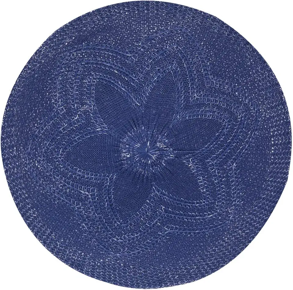 Mimo Style Crochê Flor Lugar Americano, Azul, 38 x 38 cm