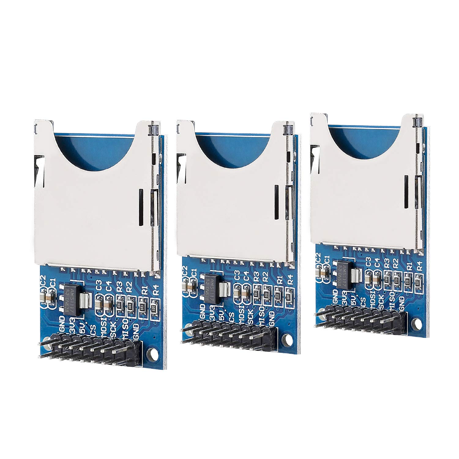 SunFounder 3 X SD Card Slot Modul Sockel Reader Compatible with Arduino UNO R3 Mega