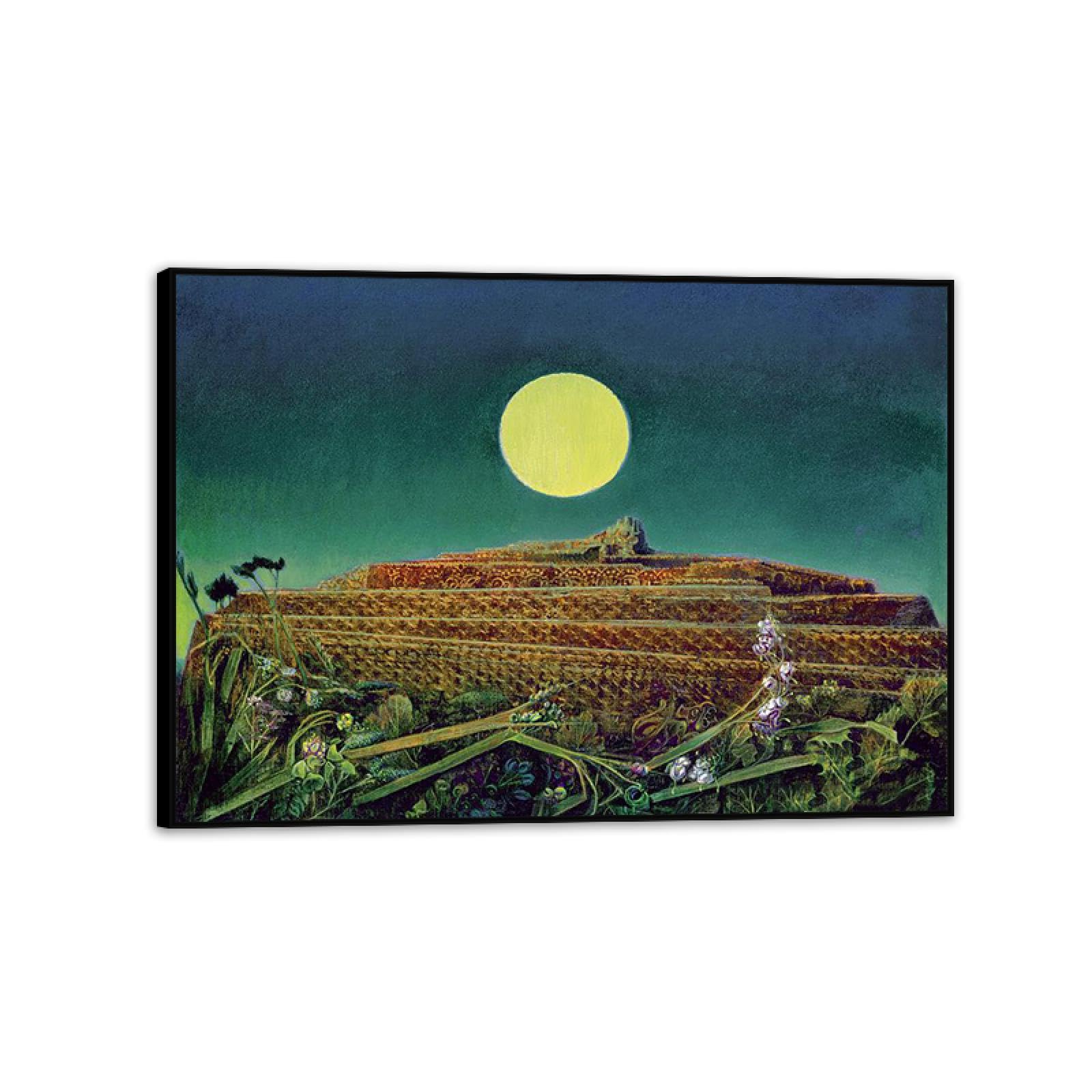 Max Ernst Canvas Wall Art Reproductions of Famous Paintings The Entire City Max Ernst Print on Canvas Artwork Wall Decor for Living room bathroom 70x50cm(28x20in) Black Framed