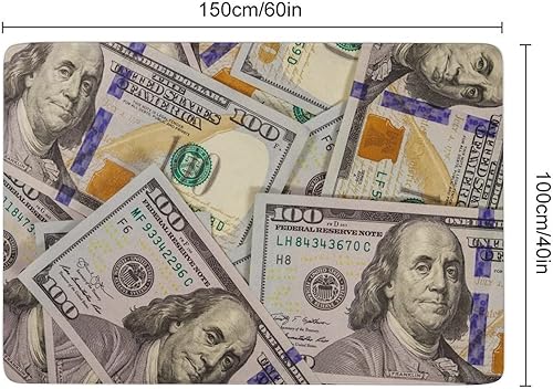 Vista 85 de Alfombra de billetes de cien dólares para niños, niñas, adolescentes, alfombra plegable antideslizante para decoración de habitación, dormitorio