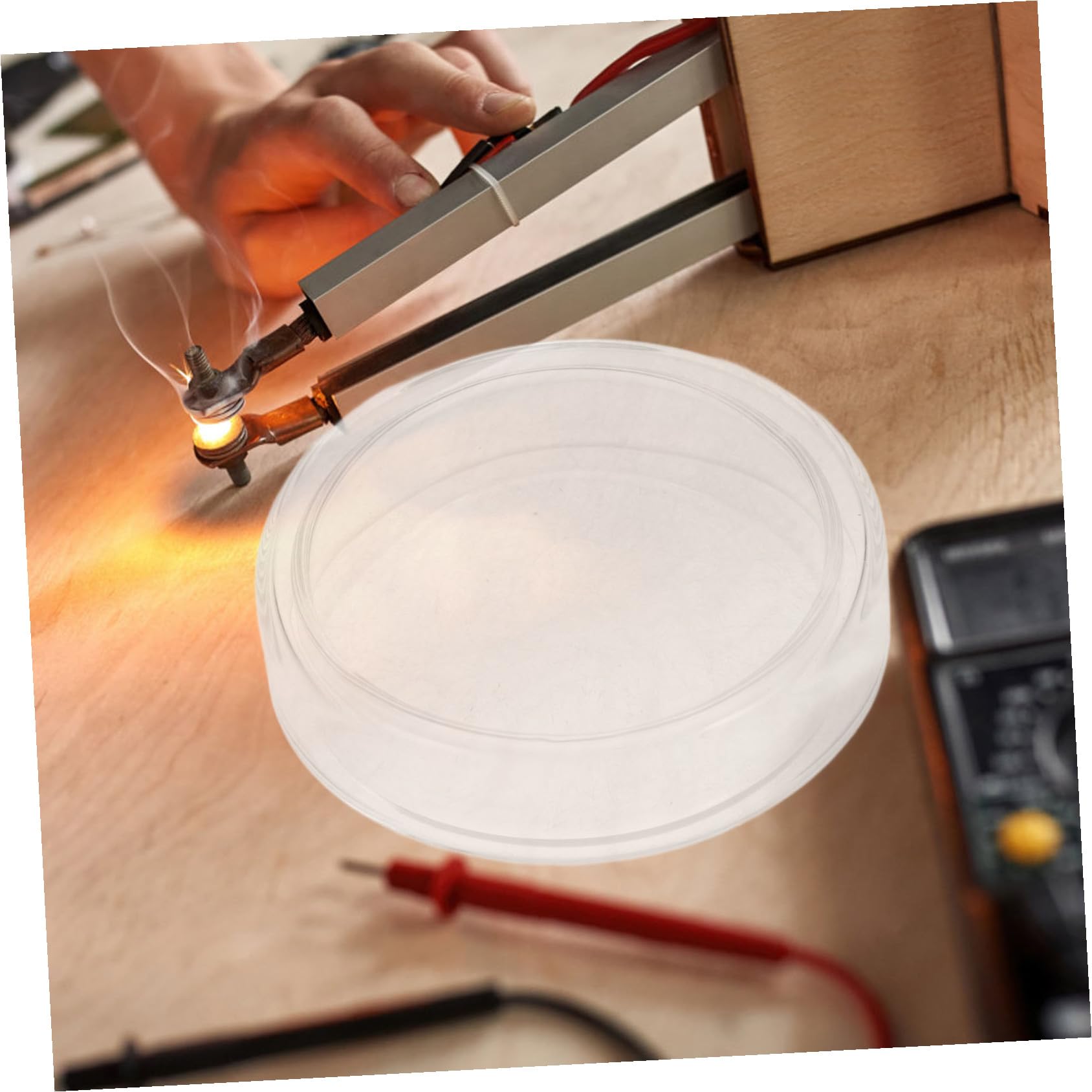 SOIMISS 6 pezzi Piastre Petri in Vetro Borosilicato Spesso con Coperchi Trasparenti per Crescita Cellulare e Esperimenti di Laboratorio Riutilizzabili e Resistenti