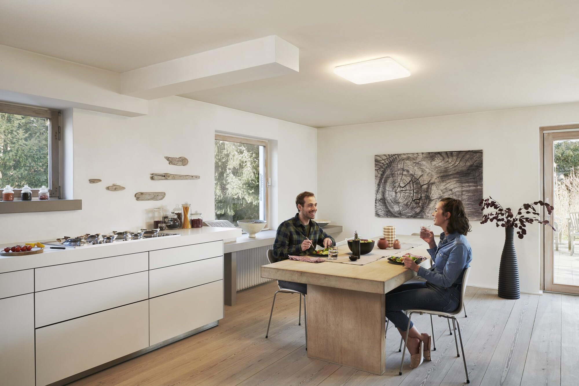 LEDVANCE Apparecchio di illuminazione: per soffitto, DECORATIVE CEILING WITH WIFI TECHNOLOGY / 42 W, 220…240 V, 3000…6500 K, materiale del corpo: steel, IP20