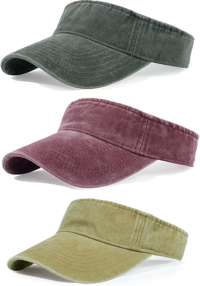 Sport Sun Visors, 3 Pack