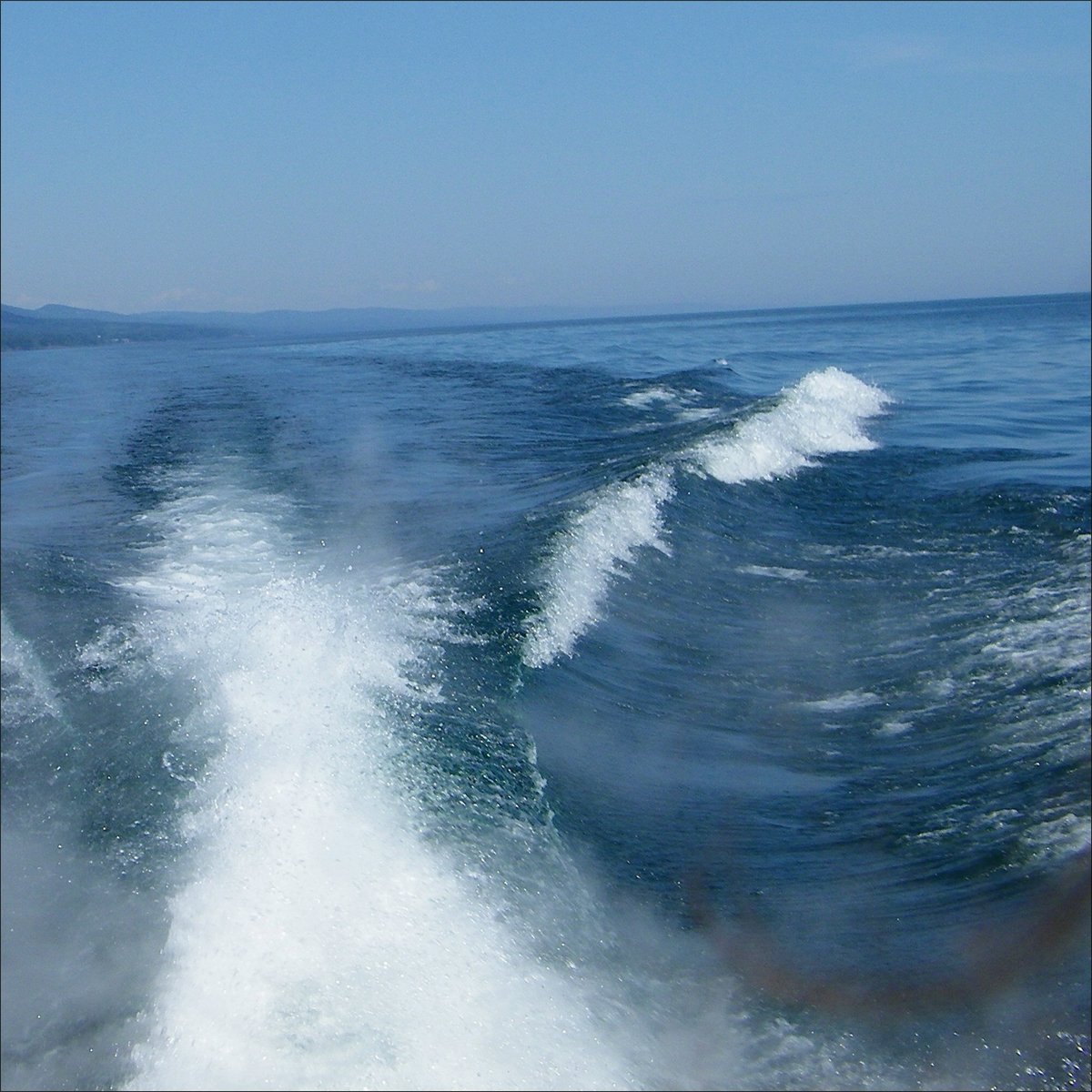 Papers 12"X12" Boat Wake avec motif sillage de bateau imprimé haute définition