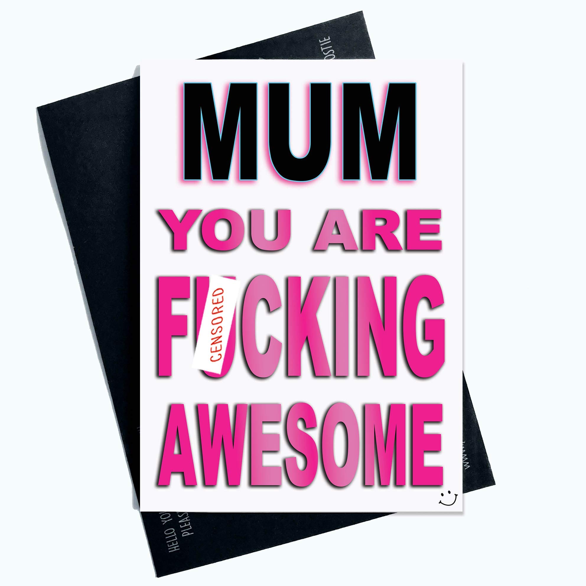 Funny Birthday Cards Mum Birthday Card Greeting Cards Mum You are F*cking Awesome Mother's Day Cards Mum Christmas Card Banter Humour PC630