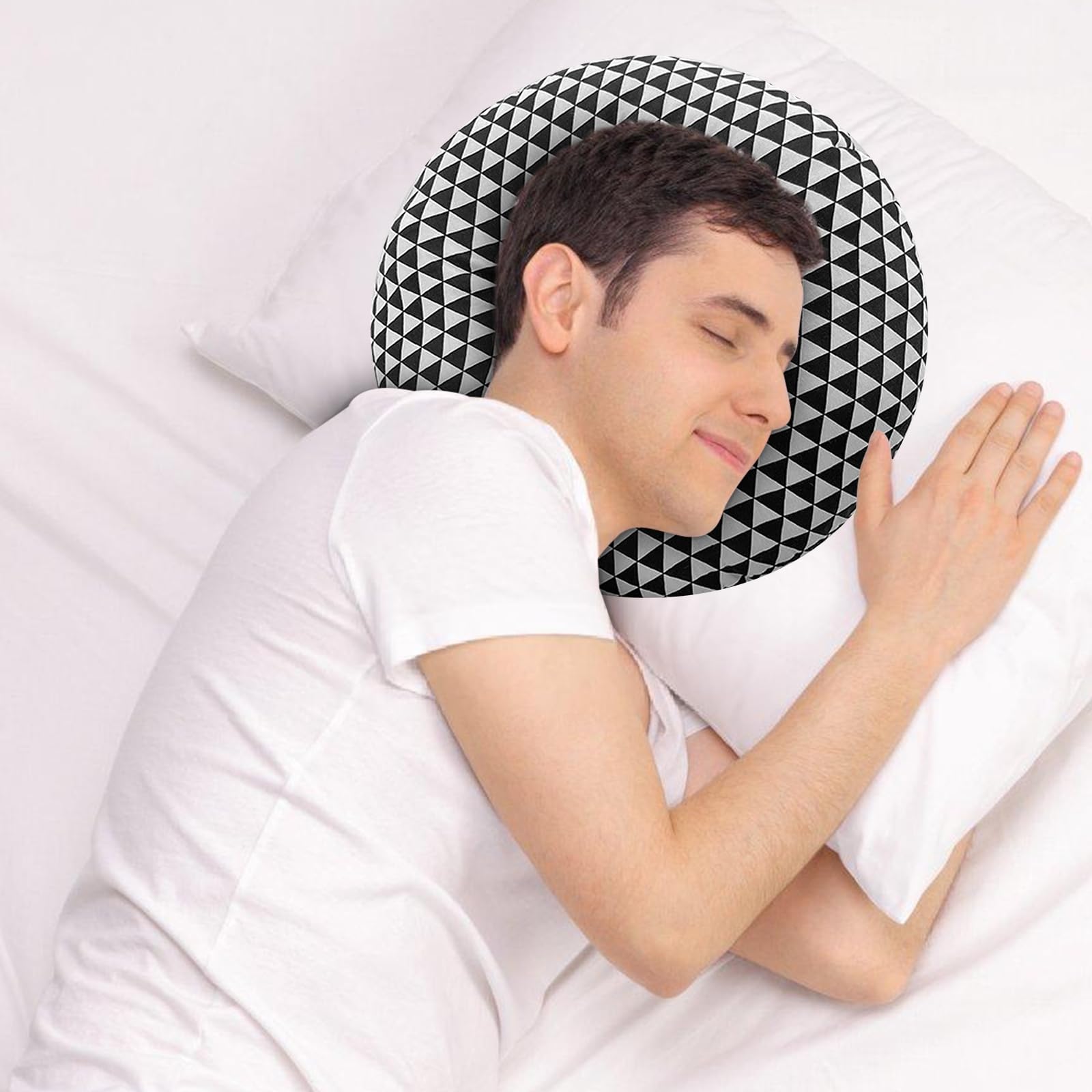 Coussin De Piercing En Forme De Donut - Coussin Oreille Pour Dormir Sur Le Côté, Soulage Pression Et Douleur, Idéal Piercings Et Écouteurs