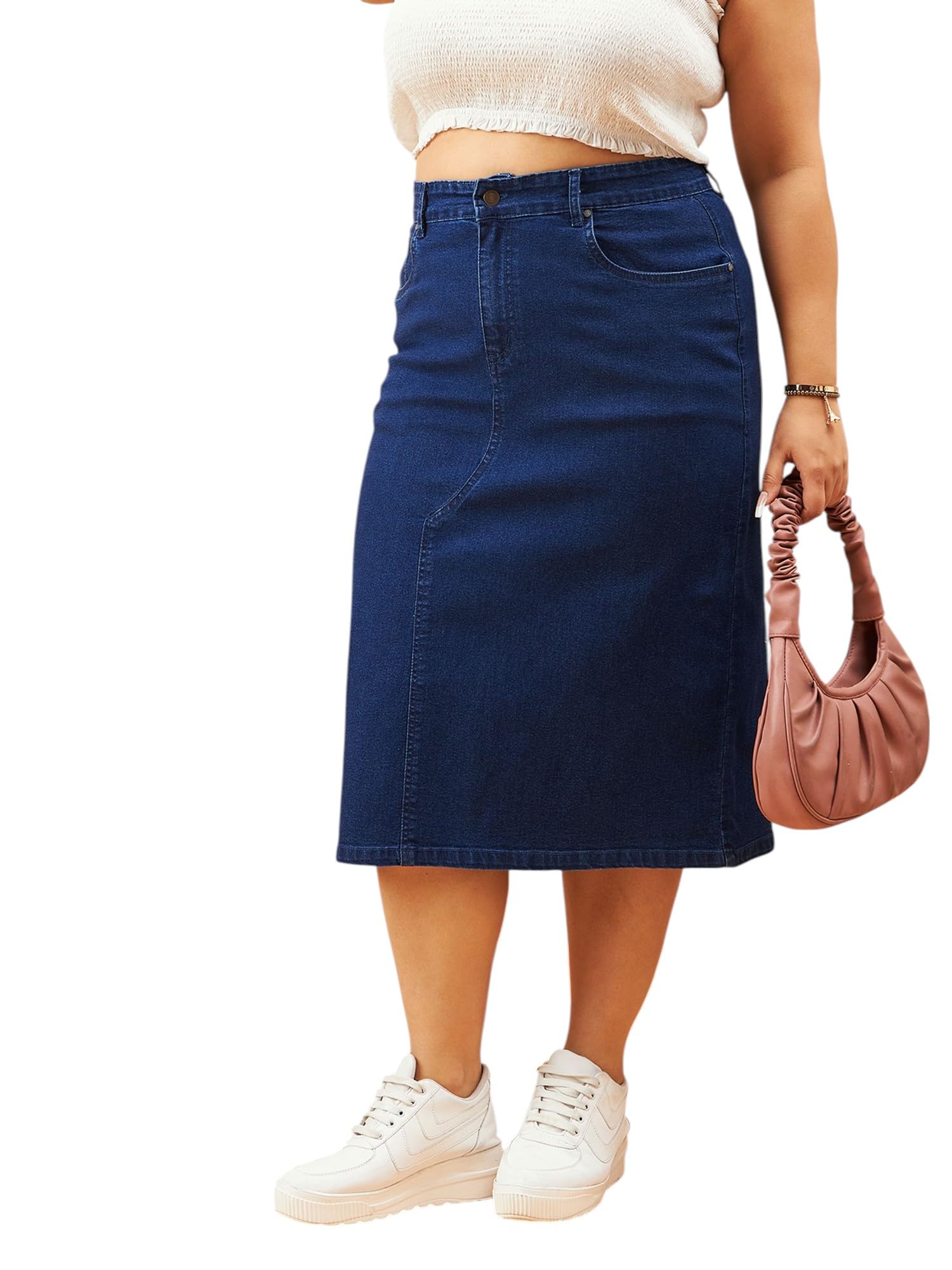Denim A-Line Skirt