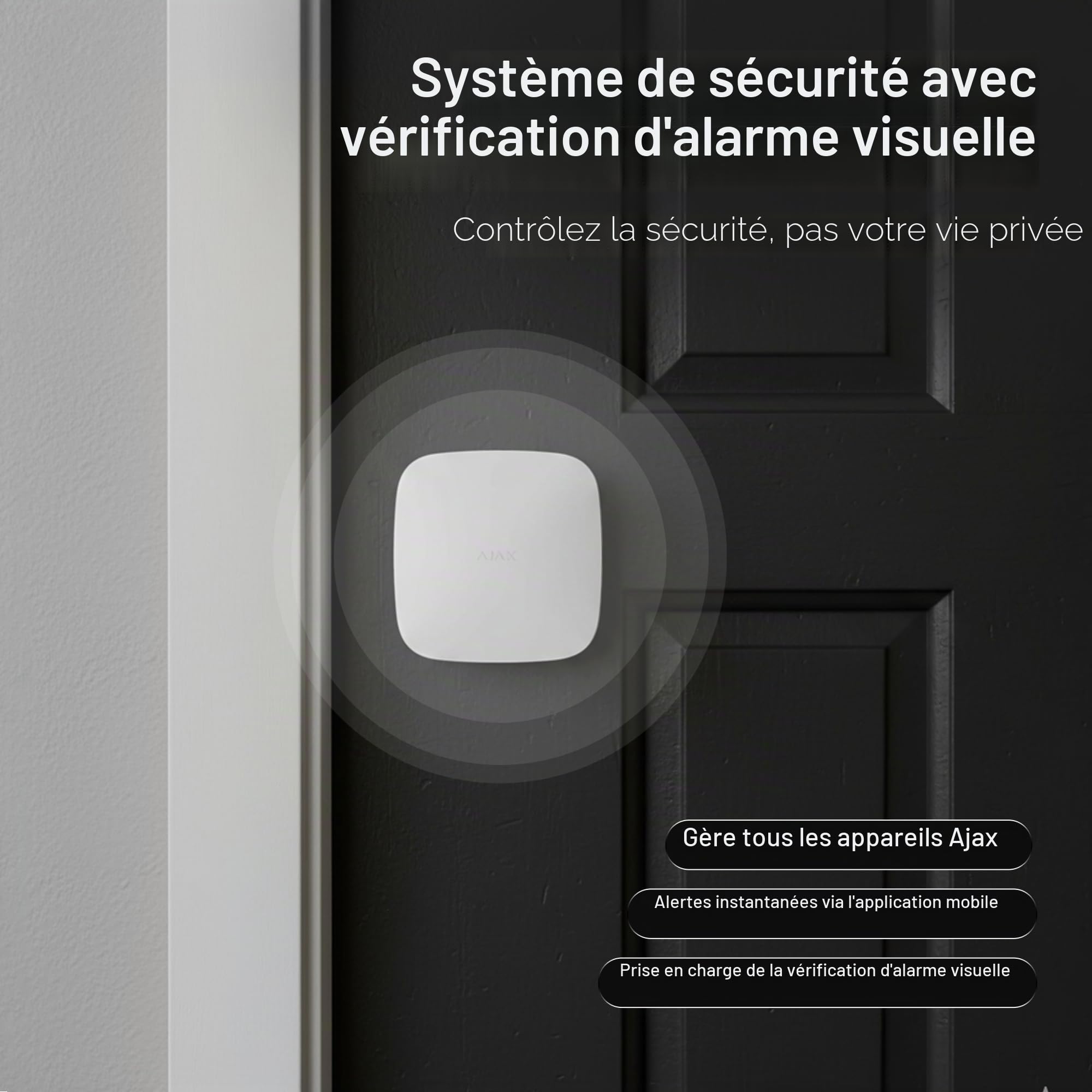 Maxxistore – Ajax Hub 2 Gère le système de sécurité avec vérification visuelle des alarmes blanc – 14910