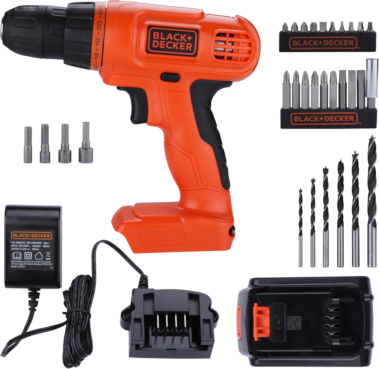 BLACK+DECKER 20V MAX POWERECONNECT Cordless Drill/Driver + 30 Piece Bits