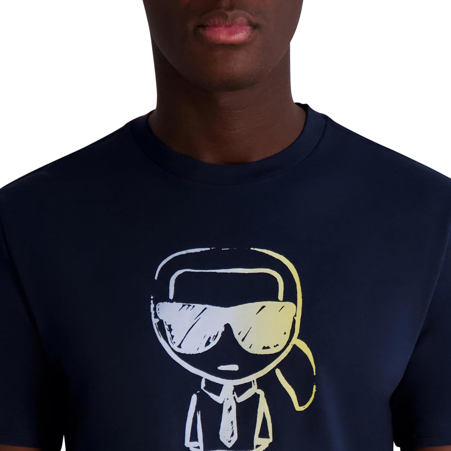 Karl Lagerfeld Mens Short Sleeve Crewneck Pastel Karl Graphic T-Shirt - Image 5