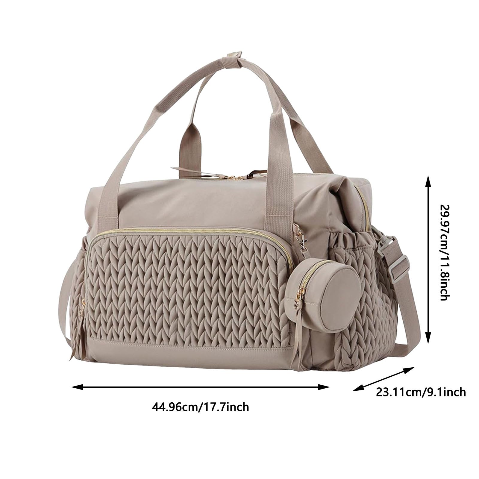 Borsone da Viaggio Donna Borsa Sportiva Elegante Leggero Lavoro con Scomparto per Scarpe Palestra Weekend