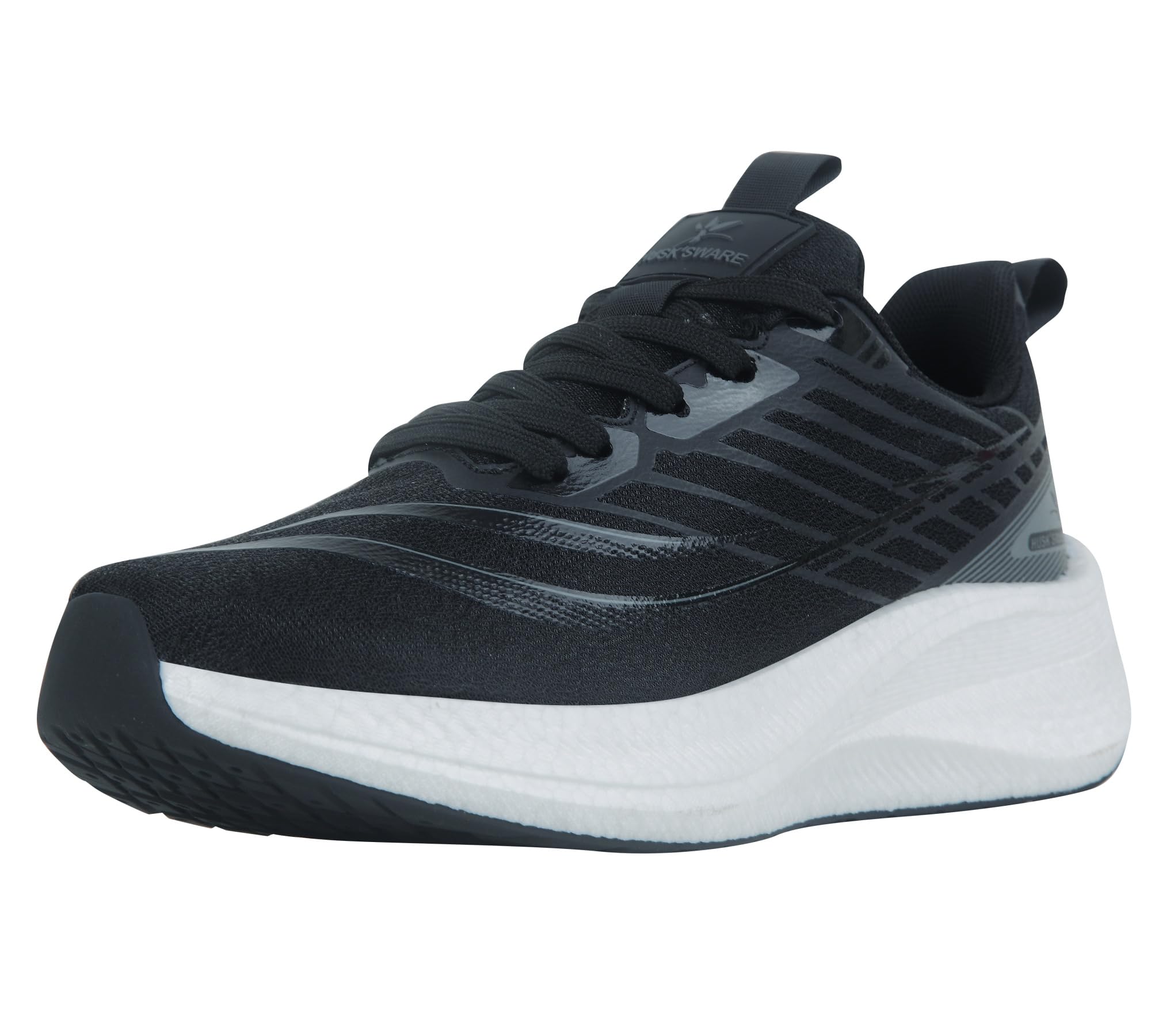 HUSKSWARE Herren-Laufschuhe – Leichte Sneakers mit Fußgewölbeunterstützung, gepolsterter Sohle und atmungsaktivem Obermaterial aus Strick – für Fitnessstudio, Arbeit, Joggen, Freizeit