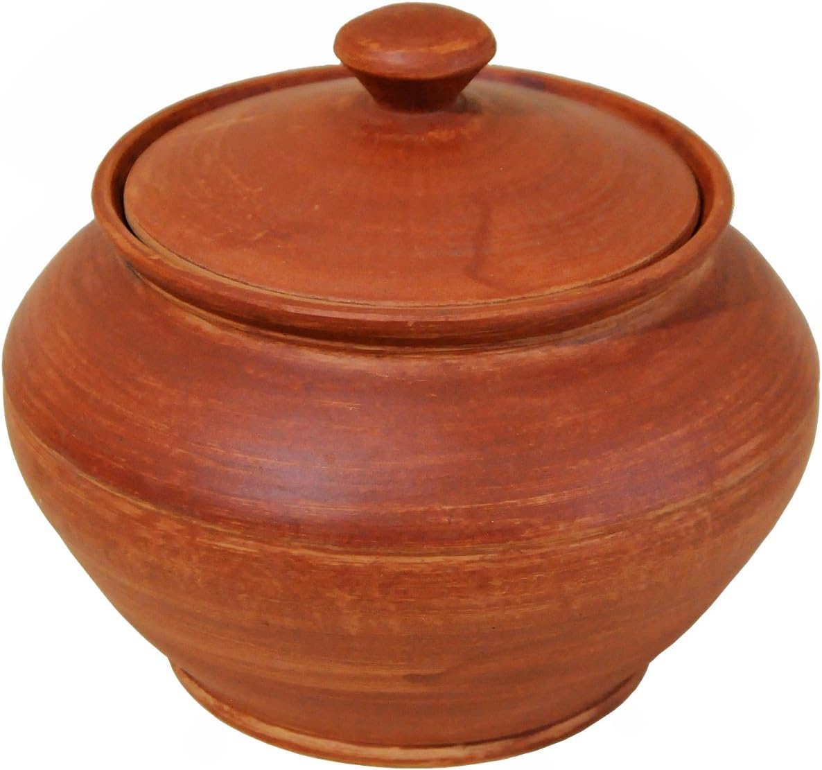 Kitchen & Dining Handmade 34oz 1L Ceramic Cooking Pot Red Clay Kitchen Artisan Cookware Semin