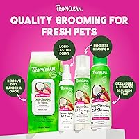 Vista 16 de TropiClean No Rinse Waterless Cat Shampoo Dandruff Treatment Moisturizing Dry Shampoo for Dry Skin USA Made Aqua de Coco Scent 7.4oz.