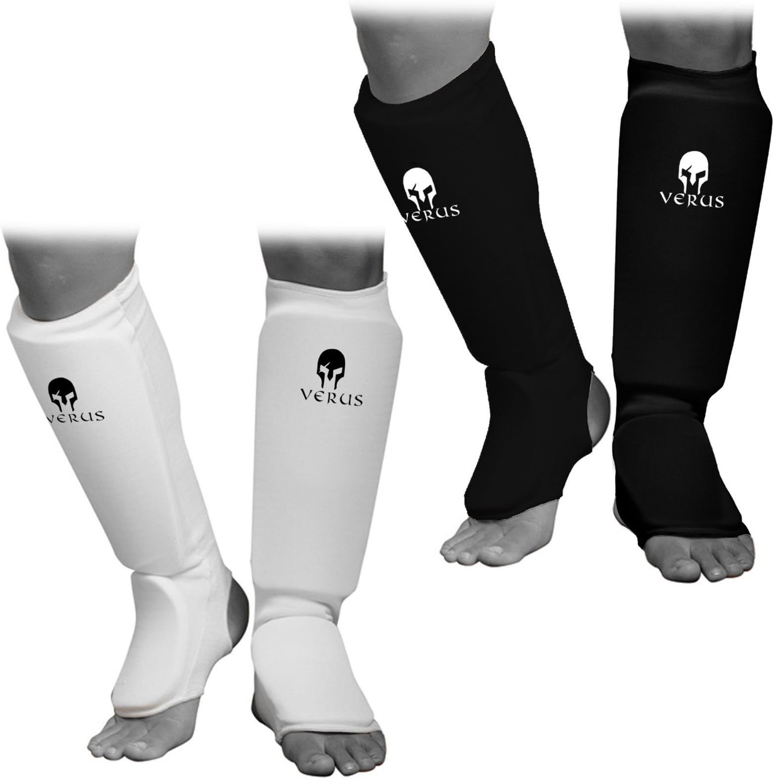 Verus Shin Instep Guards MMA Kickboxing Muay Thai Leg Support Protector Pad