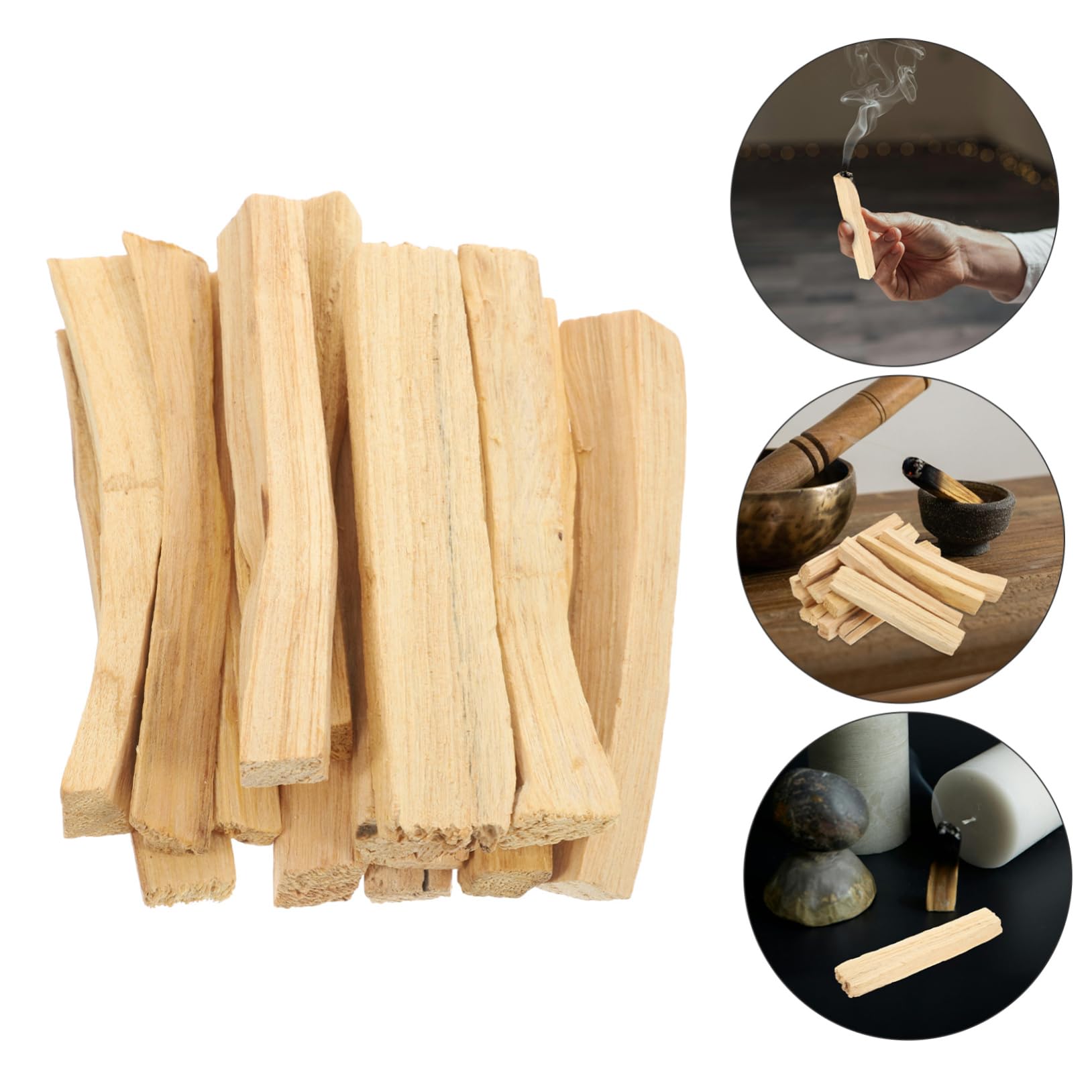 Bastoncini di Santo Naturale in Legno, 100g, Profumati e Purificanti, per Yoga e Meditazione, Incenso per Aromatizzare L'ambiente