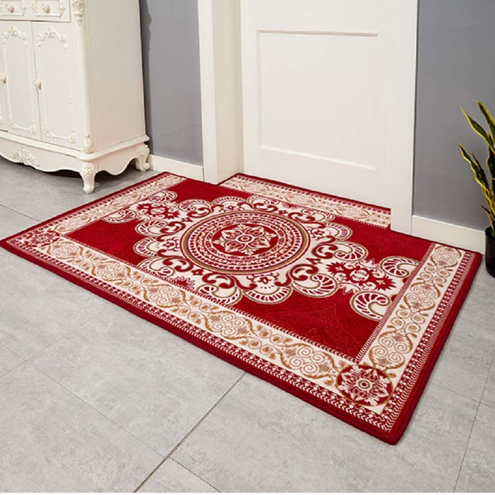 Saugfähige Kinder Bad Teppiche Teppiche, gepolsterte weiche Bodenplatte Mikrofasern Badematte rutschfest für Badezimmer Wohnzimmer Küche-d 100x100cm