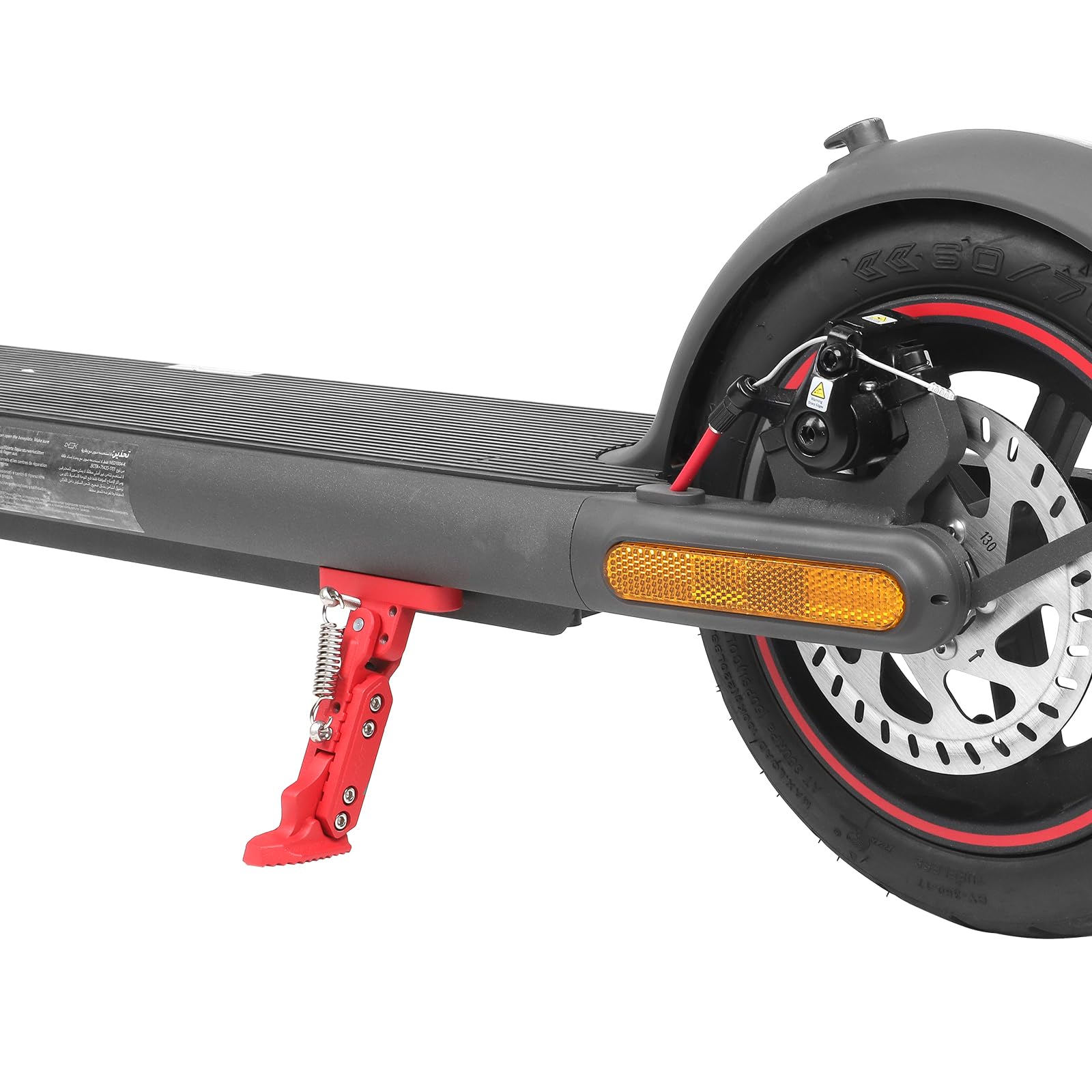 ulip Béquille réglable pour trottinette électrique - Accessoires de rechange pour Xiaomi 4 Segway Ninebot F Series Xiaomi M365 1S Pro Pro2 MI3 Scooter Rouge