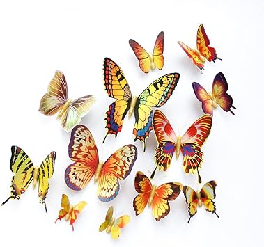Amazon Ixxocu 12 ウォールステッカー 蝶 立体 黒 3d 壁紙 蝶々シール 華やかな壁紙 ウォールステッカー インテリア 模様替え ウォールステッカー オンライン通販