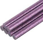 Uxcell 6pcs Sticks de colle chaude pleine taille pour Glue Gun 0.27 x 8 bâtonnets de colle de pouce, 7 x 200mm Pourpre à paillettes