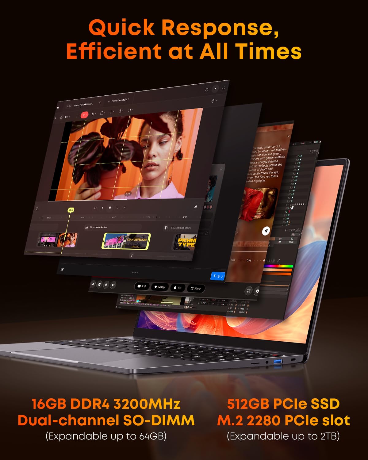 CHUWI Computer portatile da gioco, 16 GB RAM 512 GB SSD, AMD Ryzen 5 (Beat i7-1355U) | Display IPS 2160 x 1440, tastiera retroilluminata, WiFi6, BT 5.2, uscita 4K a 60Hz, PC da gioco per ufficio/casa