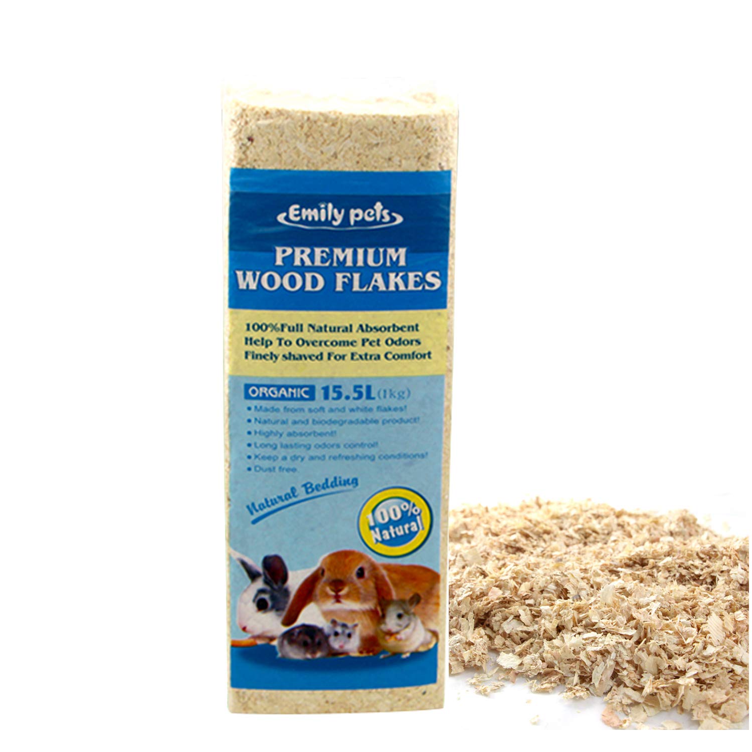 Jainsons Pet Products Natural Wood Flakes Premium Shaving Bedding for Birds, Hamster, Mice, Gerbil, Rabbit and Guinea Pig (Organic, 2 KG, 30 L) DUST Free (B07JL6ZT2M) Amazon Price History, Amazon Price Tracker