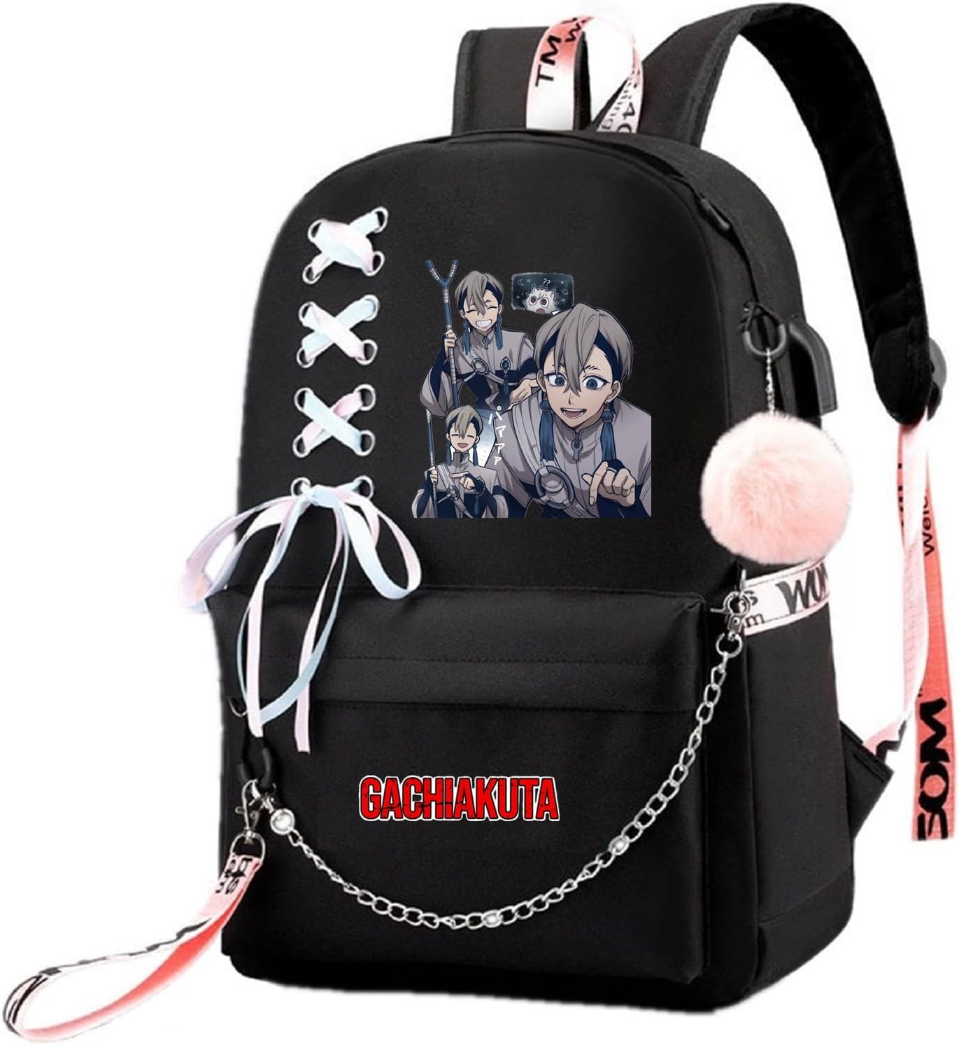 Anime Gachiakuta Backpack Daypack Laptop Bag School Bag with USB port and Headphone Jack 2