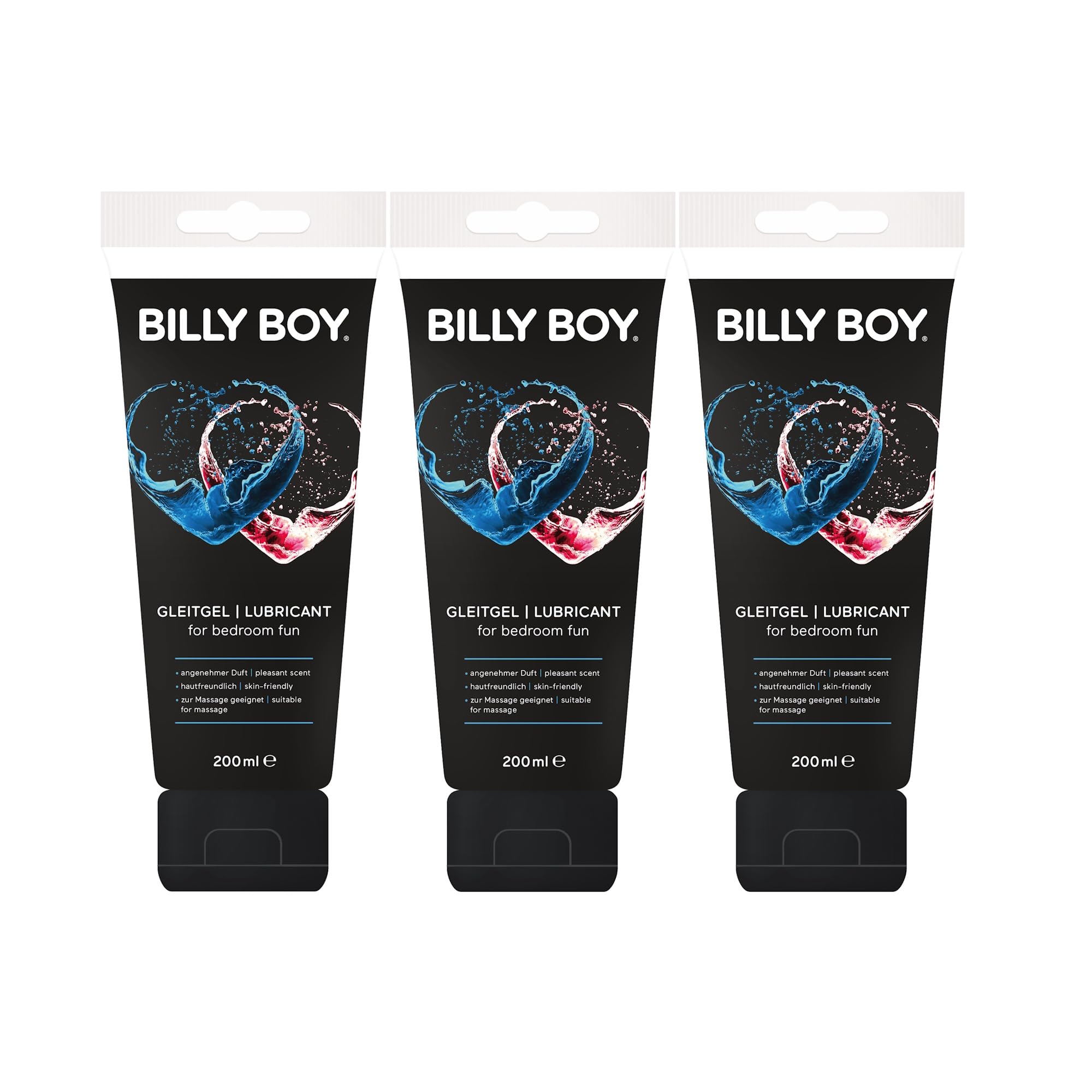 Billy Boy Gleitgel Wasserbasiert mit Fruchtigen Duft, Black, 200 ml (3er  Pack) : Amazon.de: Drogerie & Krperpflege