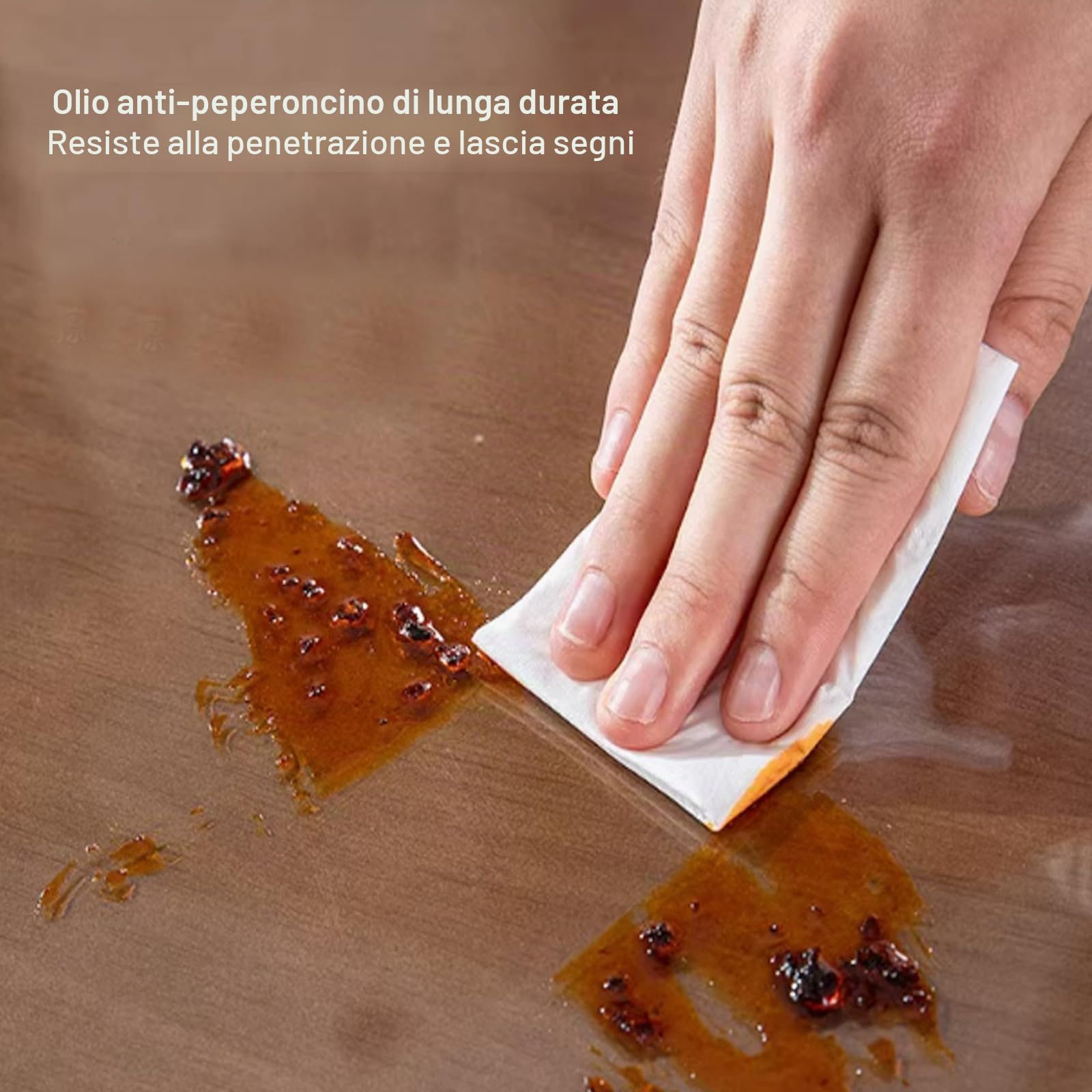 Tovaglia Trasparente in PVC 3mm - Rettangolare Protettiva con Smusso a 65°, Protezione Tavolo Resistente al Calore da Scrivania Impermeabile e Antiolio (75x120cm/30x47in)