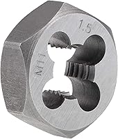 Vista 6 de uxcell El reenhebrado del hexágono muere el tubo cónico métrico del hexágono de la echada de la echada de M8 x 1,25 de la echada Grado de exactitud