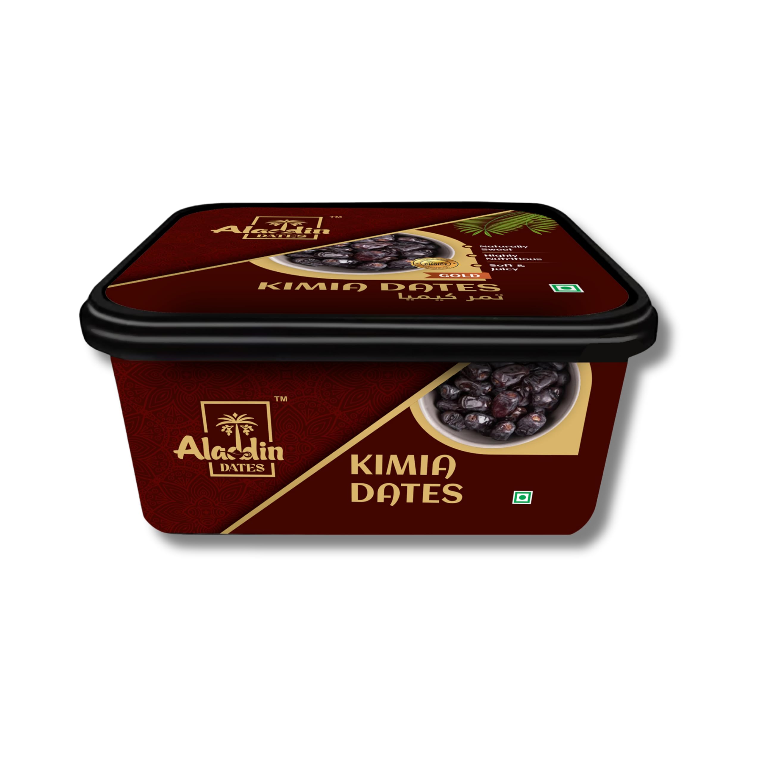Aladdin Dates Black Kimia Dates/Khajoor 500 Grams | IML Continer Packed |Mazafati Dates | Soft Khajur | Natural & Healthy Snack | IML Continer Packed - Image 5 thumbnail