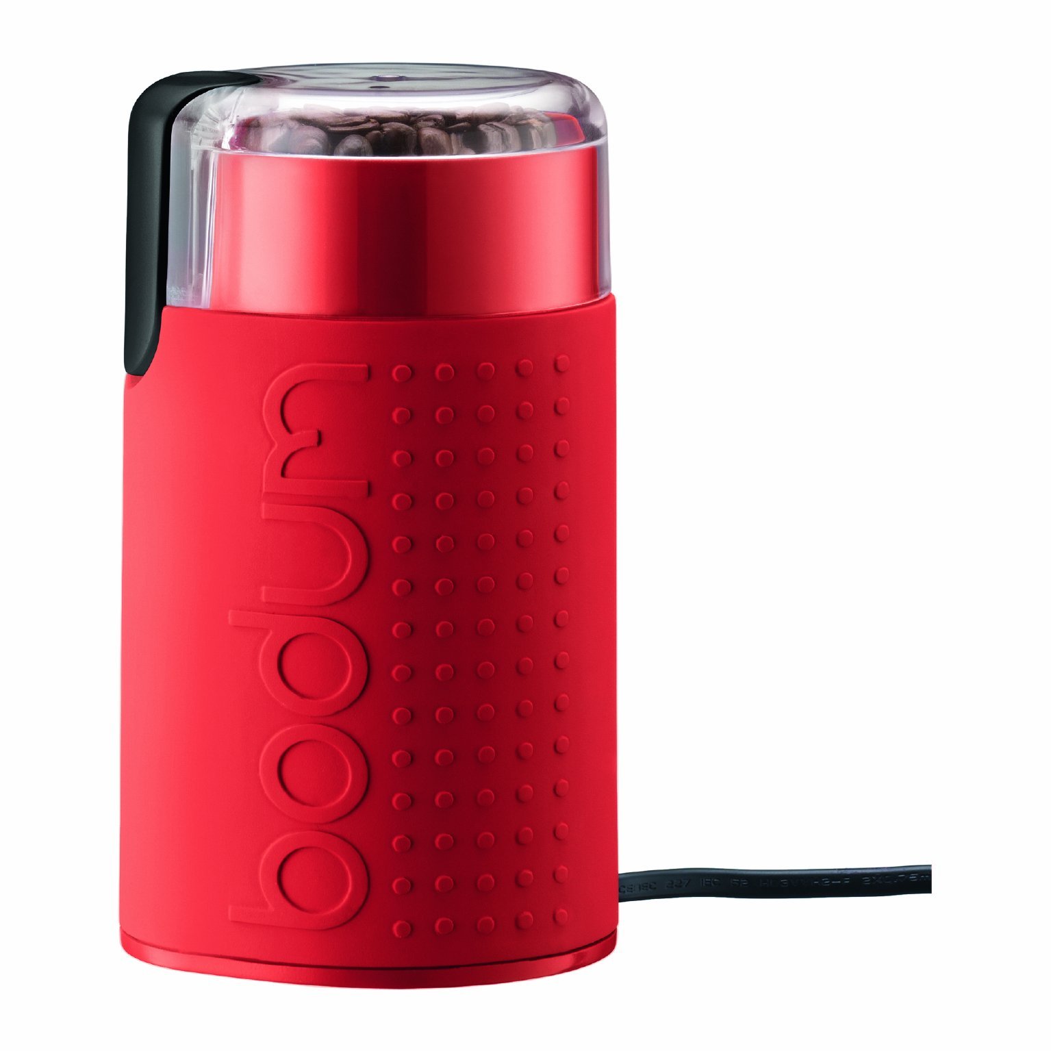 BODUM Bistro Electric Coffee Grinder, Holds 60 g of Beans - Red