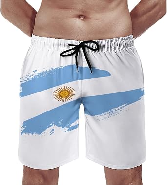 Mens Graphic Shorts Australia Flag Brush Stroke Casual Shorts with Pockets,