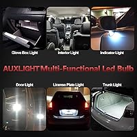 Vista 7 de AUXLIGHT 211-2 212-2 578 569 214-2 41MM 1.61 pulgadas Festoon Canbus - Bombillas LED interiores sin errores, 6000 K, xenón blanco, chips 6SMD súper