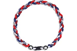 Premium 18" Baseball Necklace w/Nylon Tri-Braided Rope Tornado Design