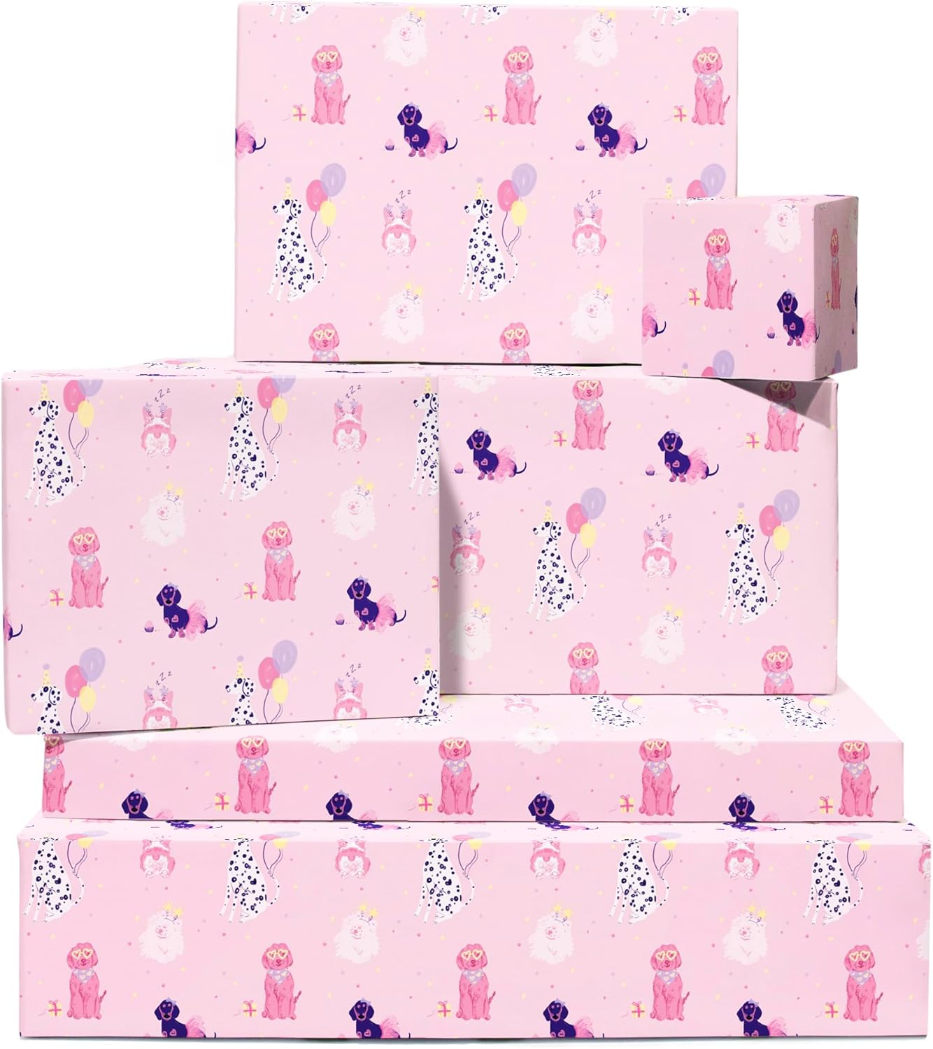 CENTRAL 23 Dog Wrapping Paper Birthday 6 Sheets of Eco