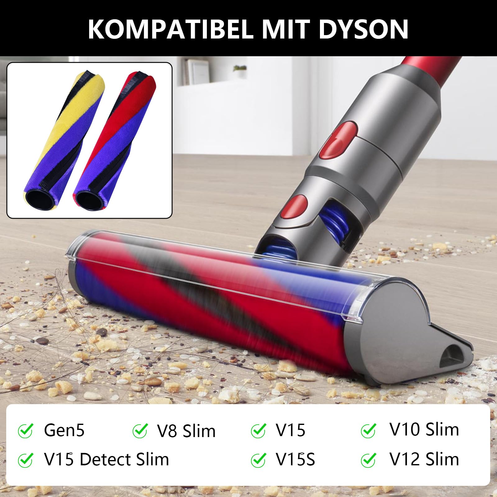 ダイソン★V15 Detect Slim ★スリムソフトローラークリーナーヘッド Dyson 純正 ダイソン ソフトローラークリーンヘッド V15 Detect