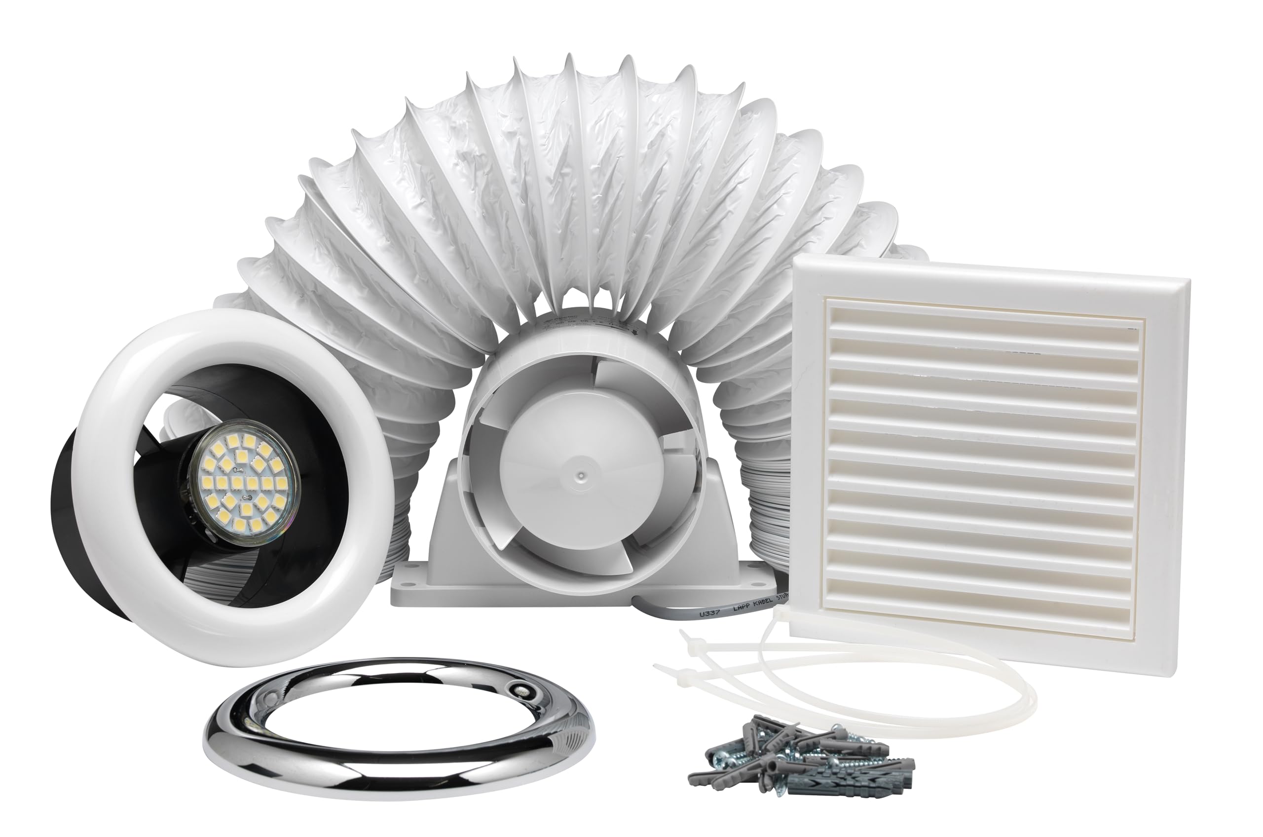 Buy XpelairAirline All100 4"/100mm Inline Axial Extractor Fan with LED ...