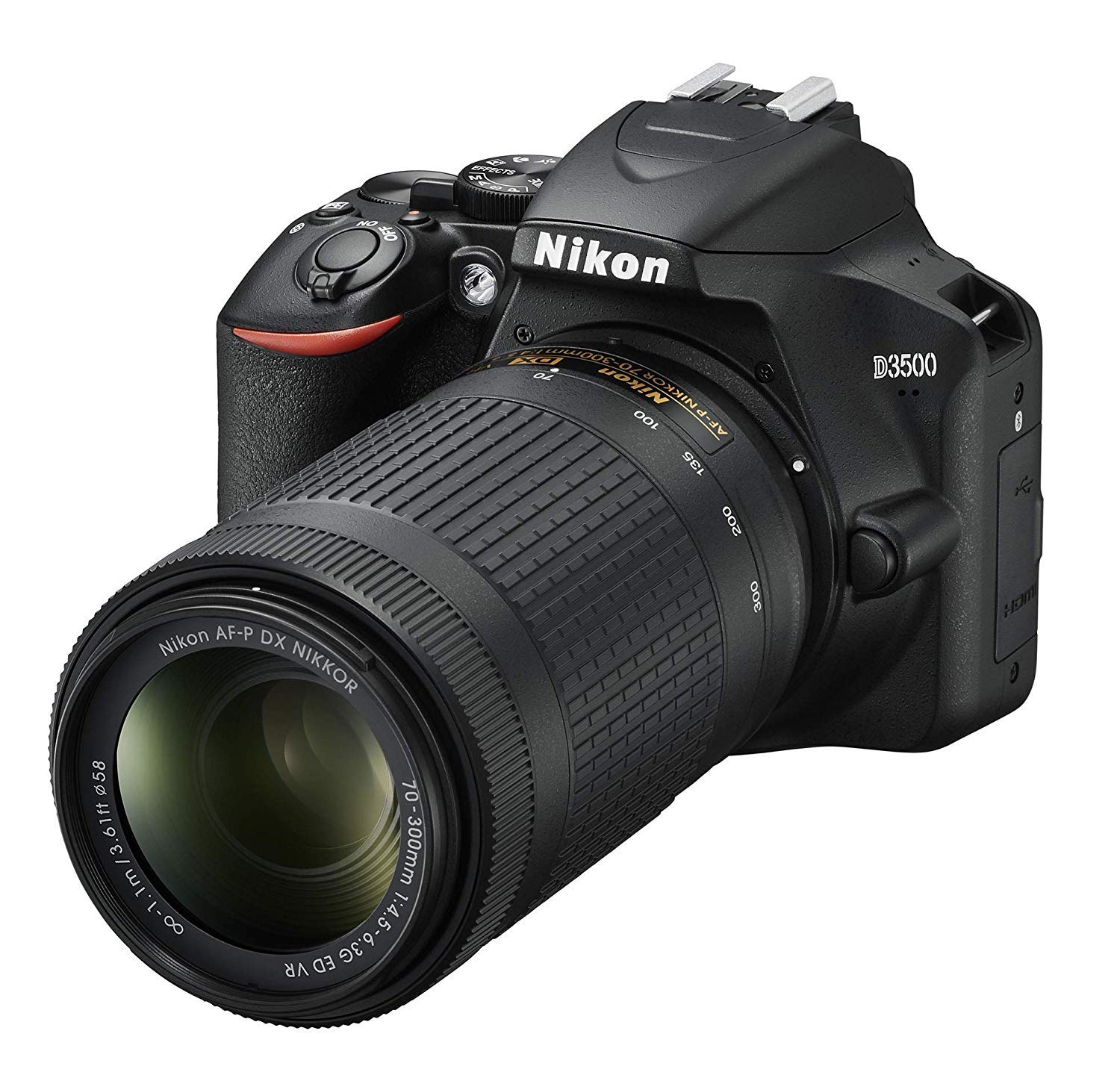 Nikon D3500 AF-P 18 -55mm VR Lens with AF-P DX Nikkor 70-300mm f