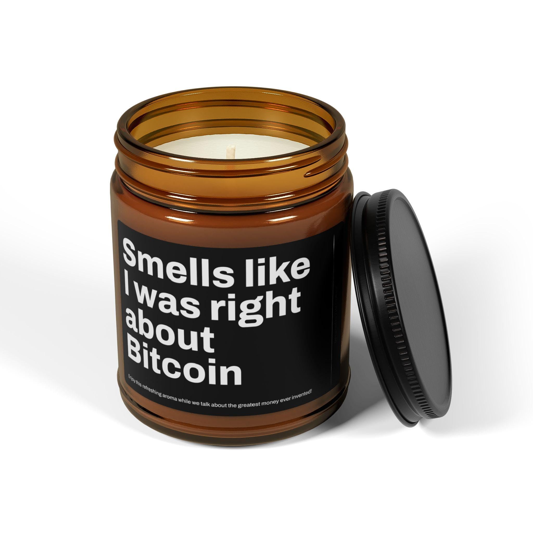 Amazon.com: Smells Like I Was Right About Bitcoin - Bitcoin Candle Smells  Like I Was Right About Bitcoin, Funny Bitcoin Candle, Crypto Gift Candle,  Gift For Trader, Bitcoin Merch, Cryptocurrency Gifts :