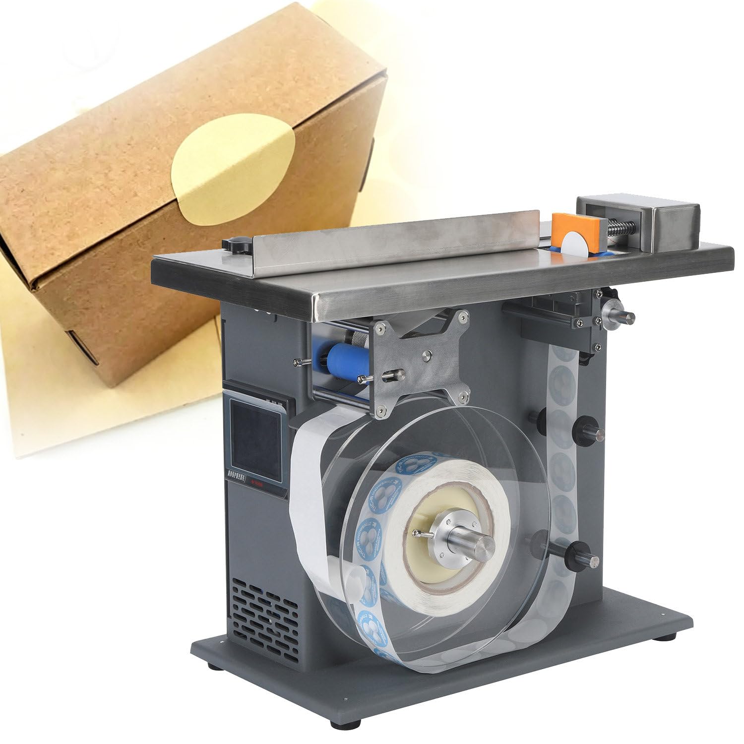 Máquina Etiquetado Esquina Cajas, 200w Potencia Estable Uso Industrial