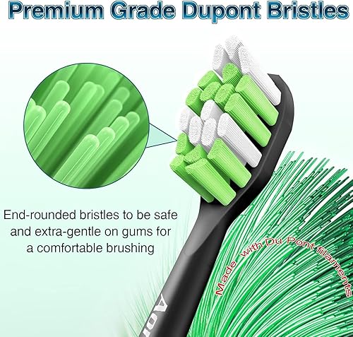 Miniatura 10 de Aoremon Cabezales de repuesto para cabezales de cepillo de dientes Philips Sonicare, compatibles con Phillips Sonicare W HX6062/65 y todos