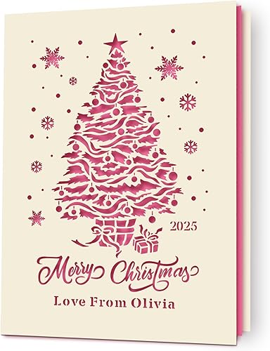 Tarjetas de Navidad personalizadas 2022 tarjetas de felicitación de Navidad regalo de Papá Noel regalo personalizado tarjetas de Navidad con corte Tarjetas de Navidad personalizadas 2022 tarjetas de felicitación de Navidad regalo de Papá Noel regalo personalizado tarjetas de Navidad con corte