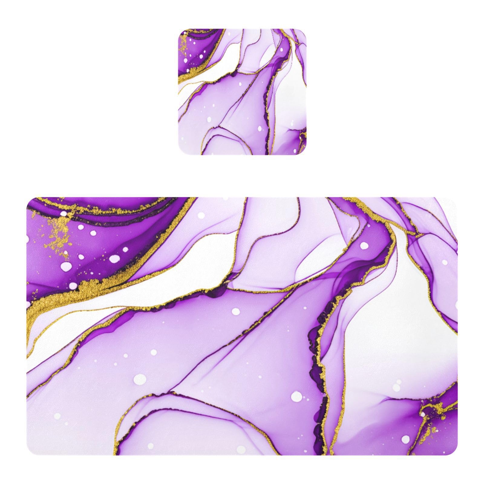 BURSTDDY Marble Placemat Waterproof Place Mat for Dining Table