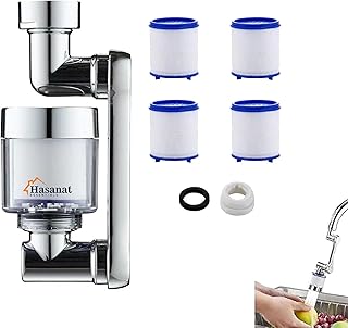 Hasanat Essentials1080° FRotation Filter Nozzle Splash Proof Universal Faucet Household Kitchen Tap Washbasin Faucets Bubbler Nozzle Robotic Arm