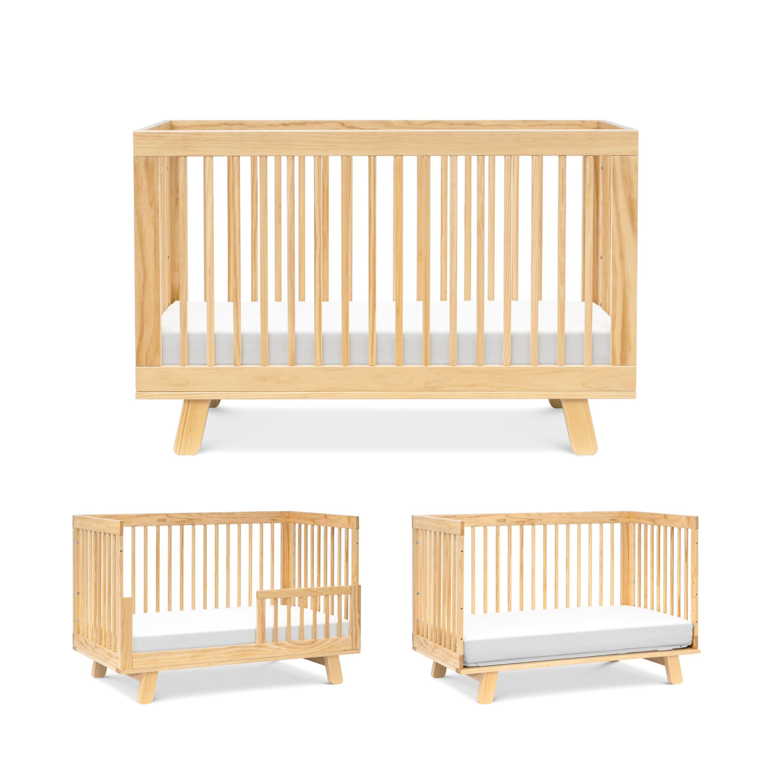 Amazon.com: Babyletto Hudson 3-in-1 Convertible Crib with Toddler