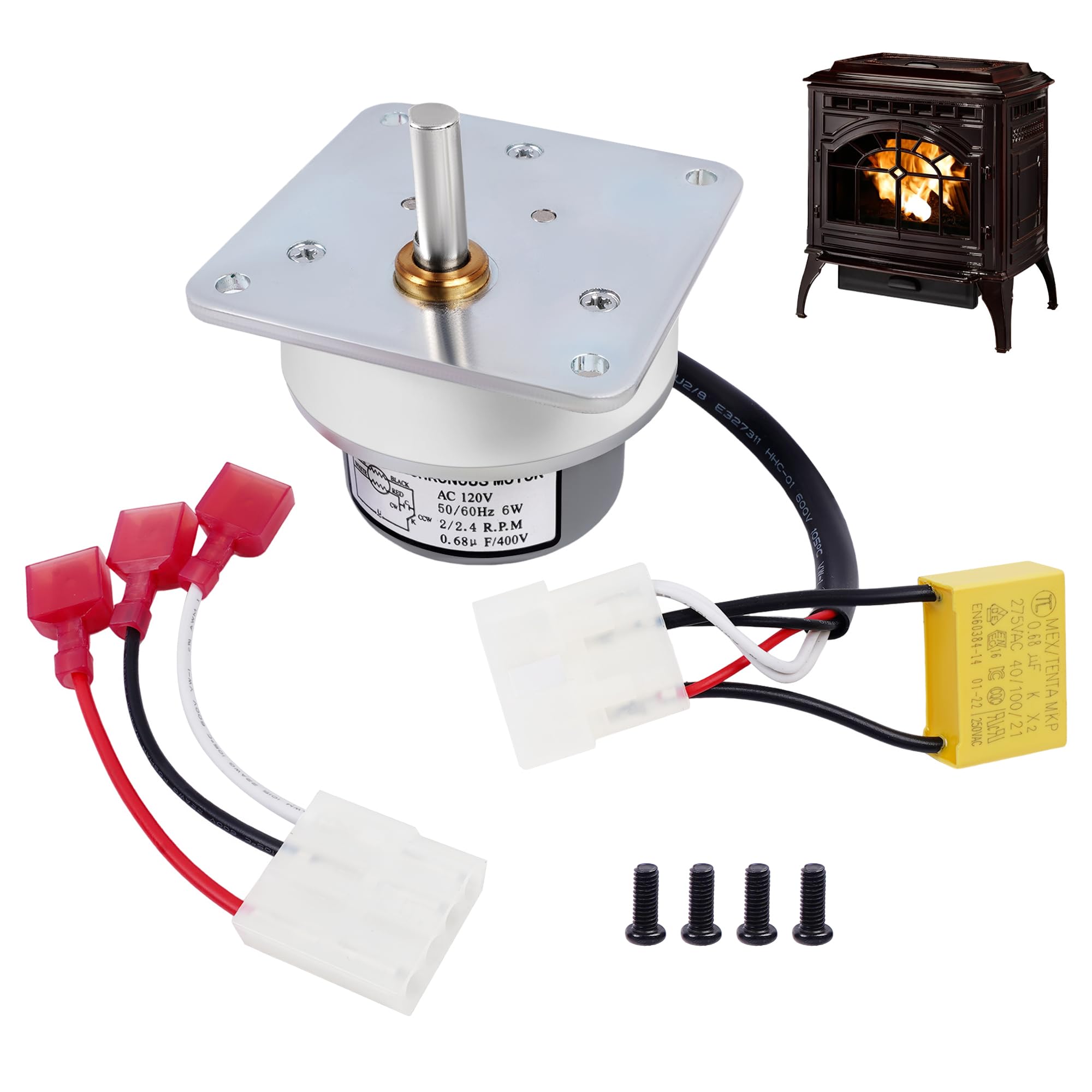 Amazon.com: 2.4RPM Auger Feed Motor AC120V Fit for Quadra-Fire Part 812 ...