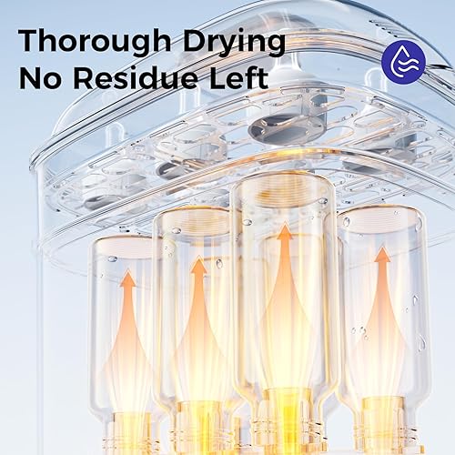 Miniatura 6 de Bottle Sterilizer and Dryer - Fast & Ultra-Deep Sterilization, 12 Bottles Capacity, All-in-One Electric Steam Sterilizer for Baby Bottles, Breast