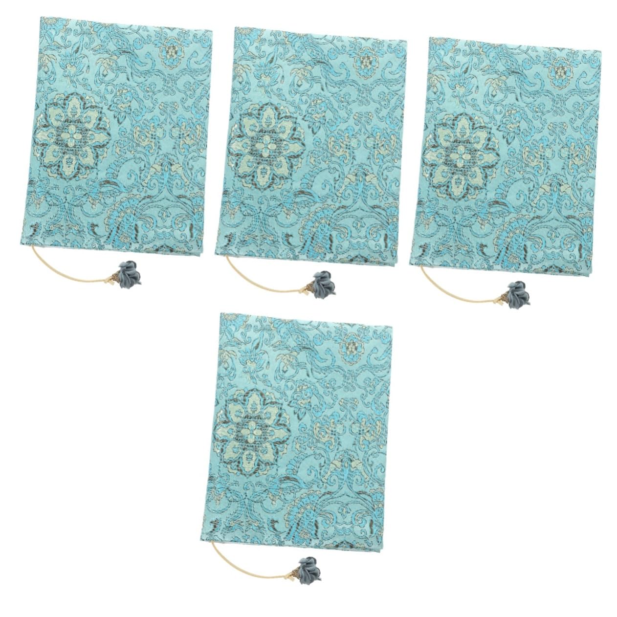 SHINEOFI 4 Pièces couverture de livre lavable livre decoration décoration pochette protège pochette de roman te pratique pour ordinateur portable couvertures de journal